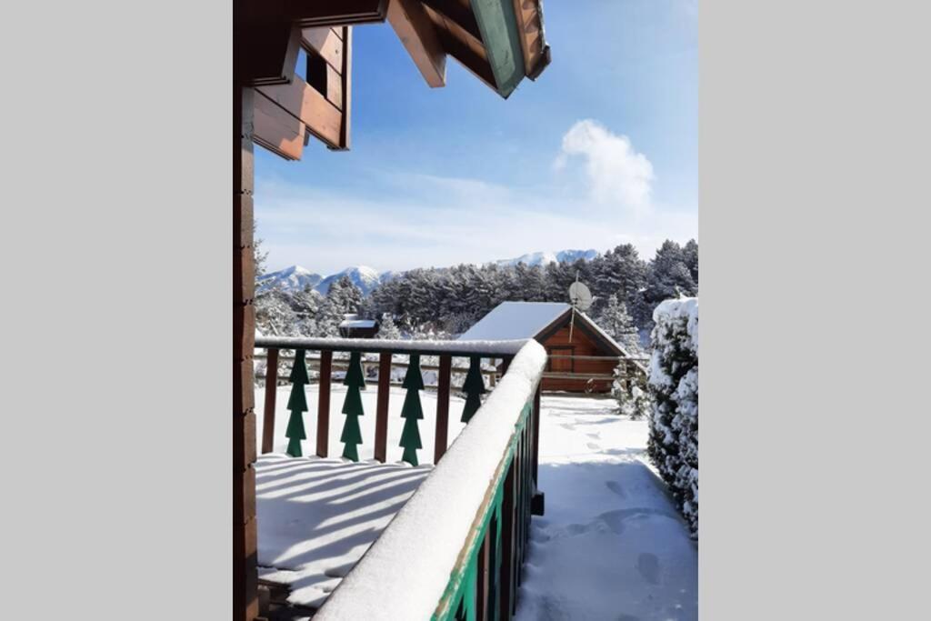 فيلا Maison De Bois Finlandaise Au Pied Des Pistes Bolquere Pyrenees 2000 المظهر الخارجي الصورة